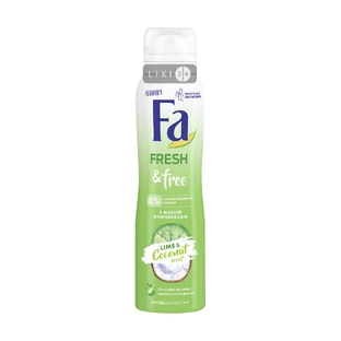 Дезодорант-спрей Fa Fresh & Free Lime & Coconut Scent женский 150 мл