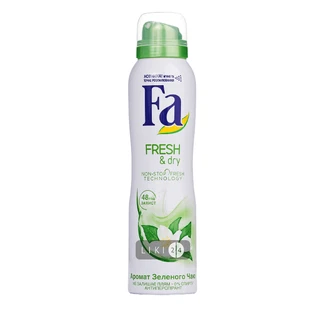 Антиперспірант-спрей Fa Fresh & Dry Аромат зеленого чаю жіночий 150 мл