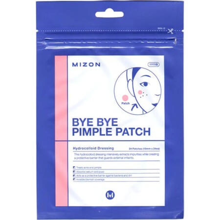 Противовоспалительные локальные патчи Mizon Bye Bye Pimple Patch 24 шт