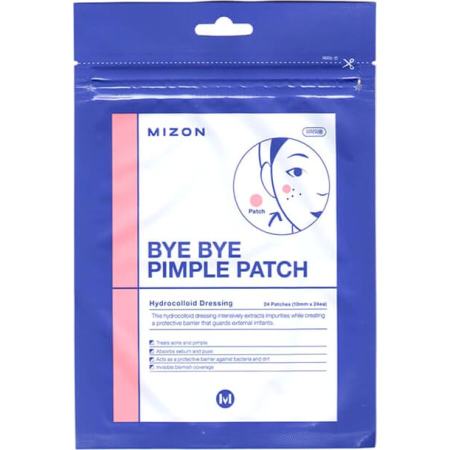 Протизапальні локальні патчі Mizon Bye Bye Pimple Patch 24 шт: ціни та характеристики