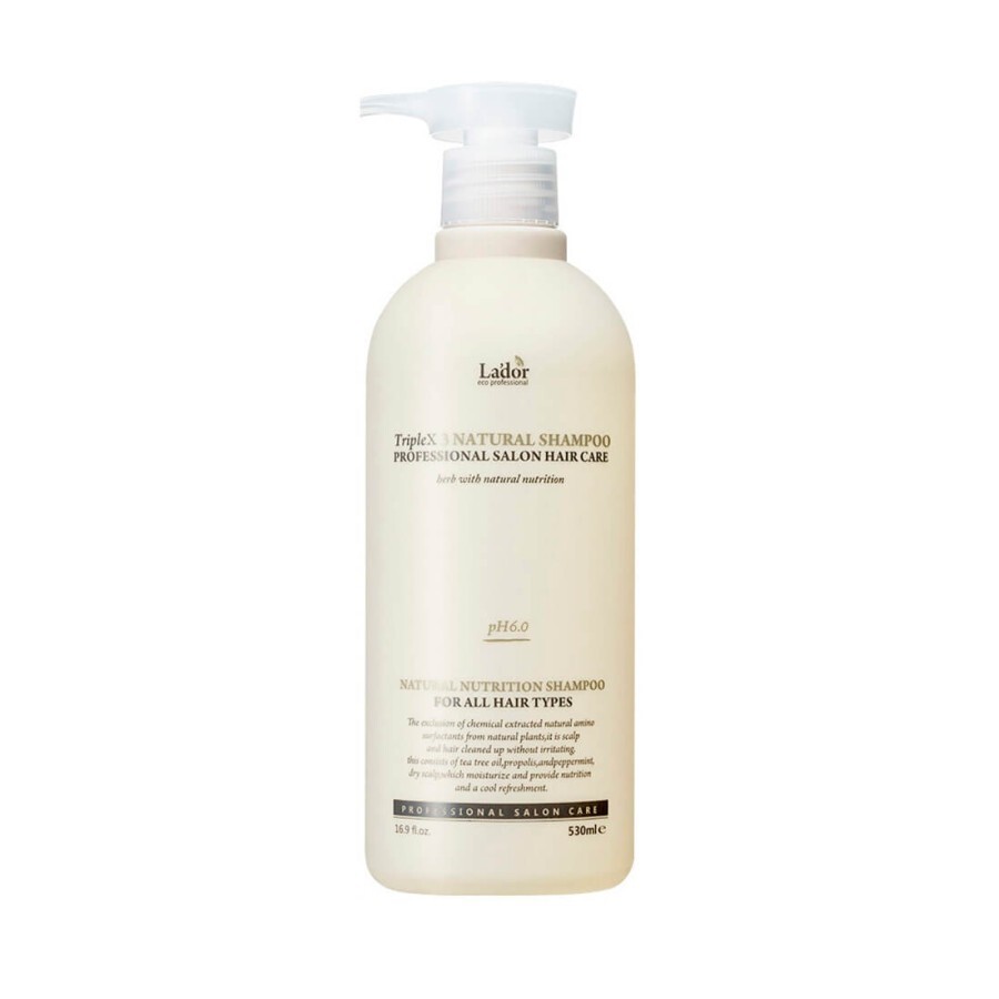 Безсульфатний шампунь La'dor Triplex Natural Shampoo, 530 мл: ціни та характеристики