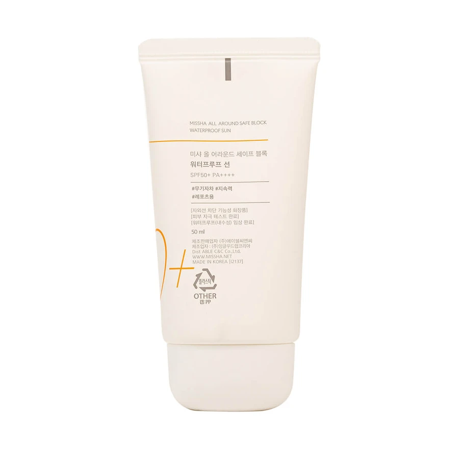 Сонцезахисний крем Missha All Around SPF50+/PA++++ Водостійкий 50 мл: ціни та характеристики