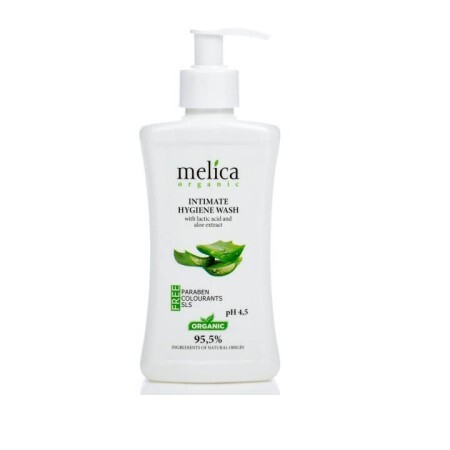 Засіб для інтимної гігієни Melica Organic з молочною кислотою та екстрактом алое 300 мл