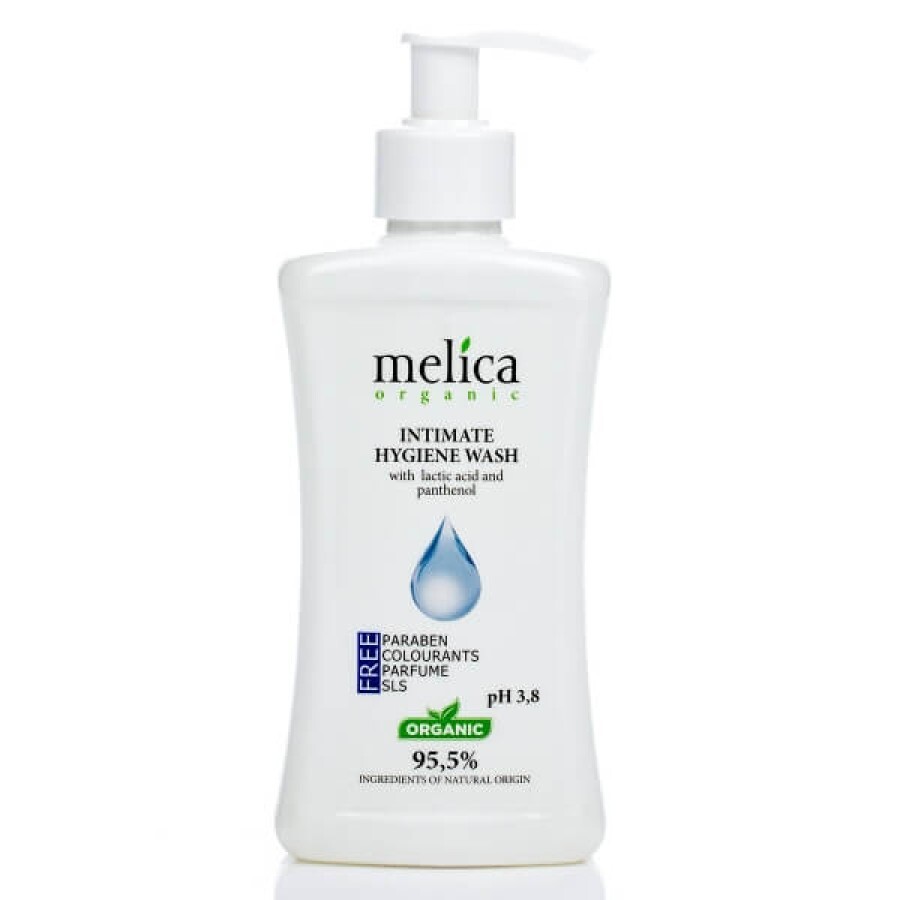 Засіб для інтимної гігієни Melica Organic з молочною кислотою та пантенолом 300 мл: ціни та характеристики