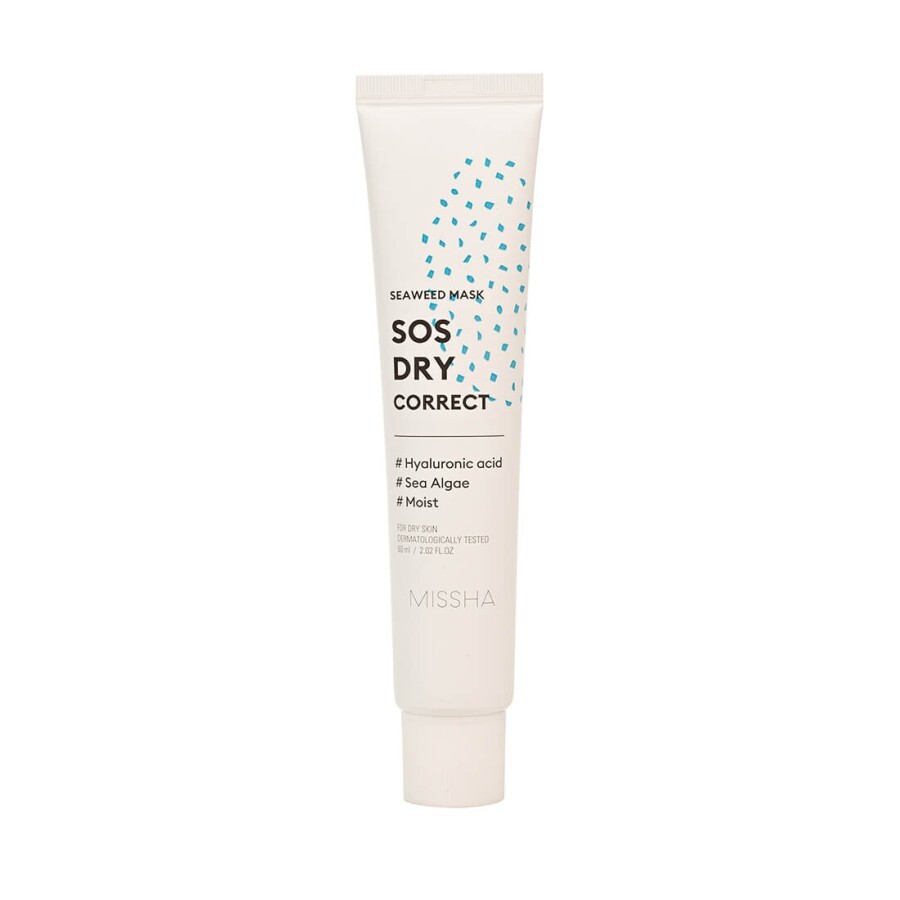 Гель-маска для сухой кожи лица Missha SOS Dry Correct Seaweed Mask 60 мл: цены и характеристики