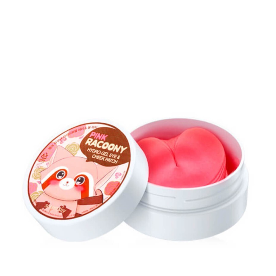 Гидрогелевые патчи с розой Secret Key Pink Racoony Hydro-gel Eye&Cheek Patch, 60 шт: цены и характеристики