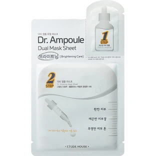 Двофазна маска вирівнювання тону Etude House Doctor Ampoule Brightening Care, 23 мл