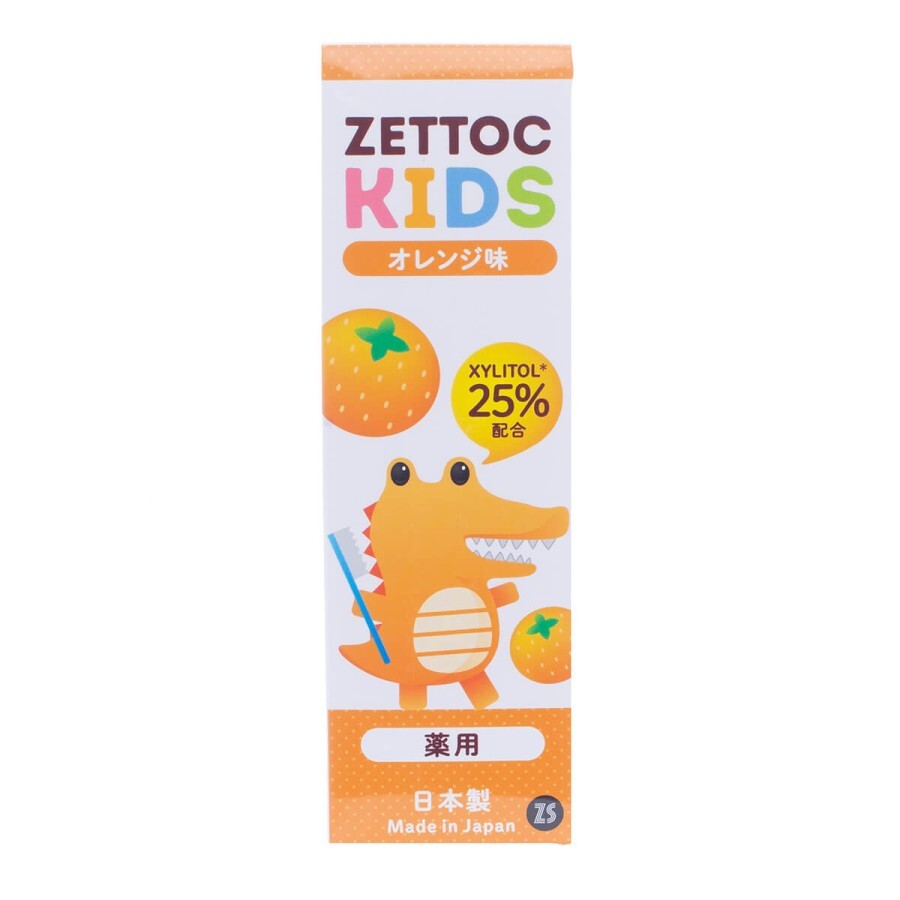 Дитяча зубна паста Zettoc Kids Orange Toothpaste зі смаком апельсину 70 мл: ціни та характеристики