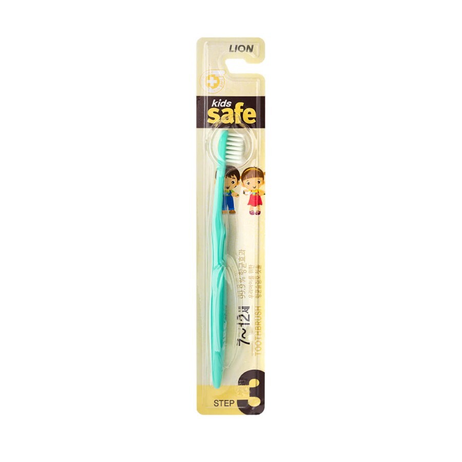 Детская зубная щетка Lion Kids Safe Toothbrush Step 3 бирюзовый, 1 шт: цены и характеристики