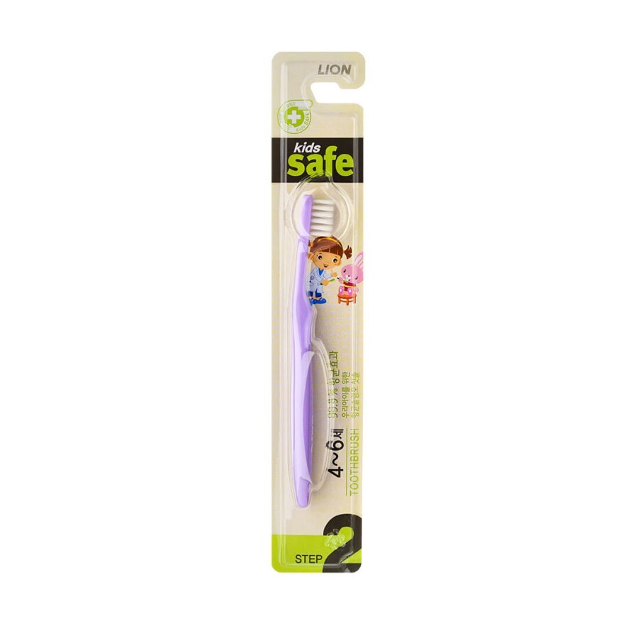 Детская зубная щетка Lion Kids Safe Toothbrush Step-2 фиолетовая, 1 шт: цены и характеристики