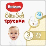 Детские подгузники Huggies Pants 3 Conv Elite Soft 6-11 кг, 25 шт