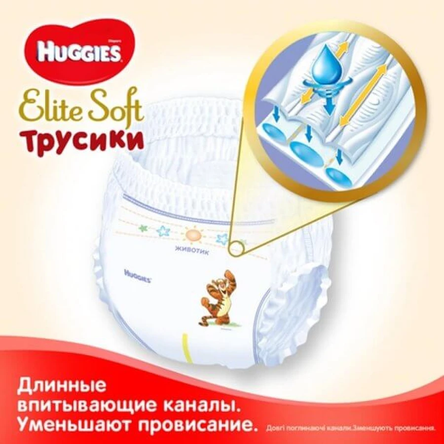 Трусики-подгузники Huggies Pants 6 Mega Elite Soft 15-25 кг, 32 шт: цены и характеристики