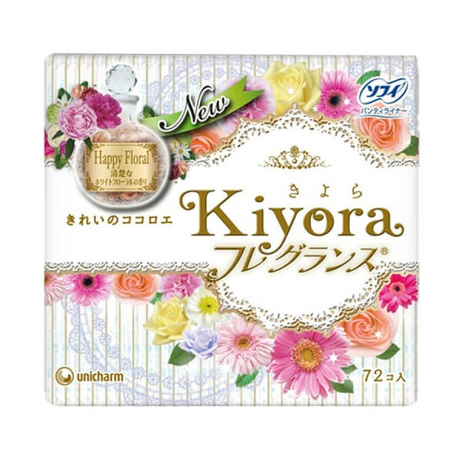 Щоденні гігієнічні прокладки Sofy Kiyora Happy Floral, 72 шт: ціни та характеристики