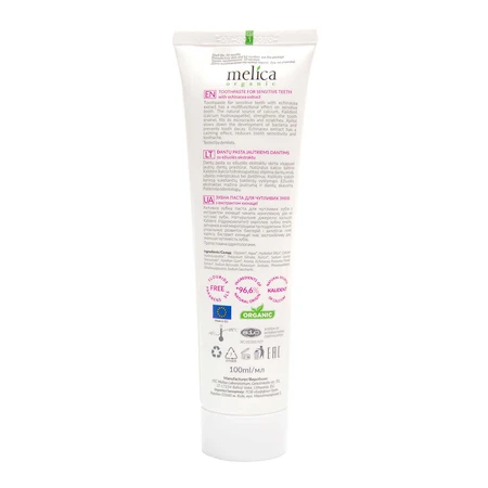Зубна паста Melica Organic з екстрактом ехінацеї 100 мл: ціни та характеристики