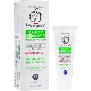 Зубная паста при воспалениях и кровотечениях десен Zettoc Smile Honey Activation of Cellular Tissue, 120 г