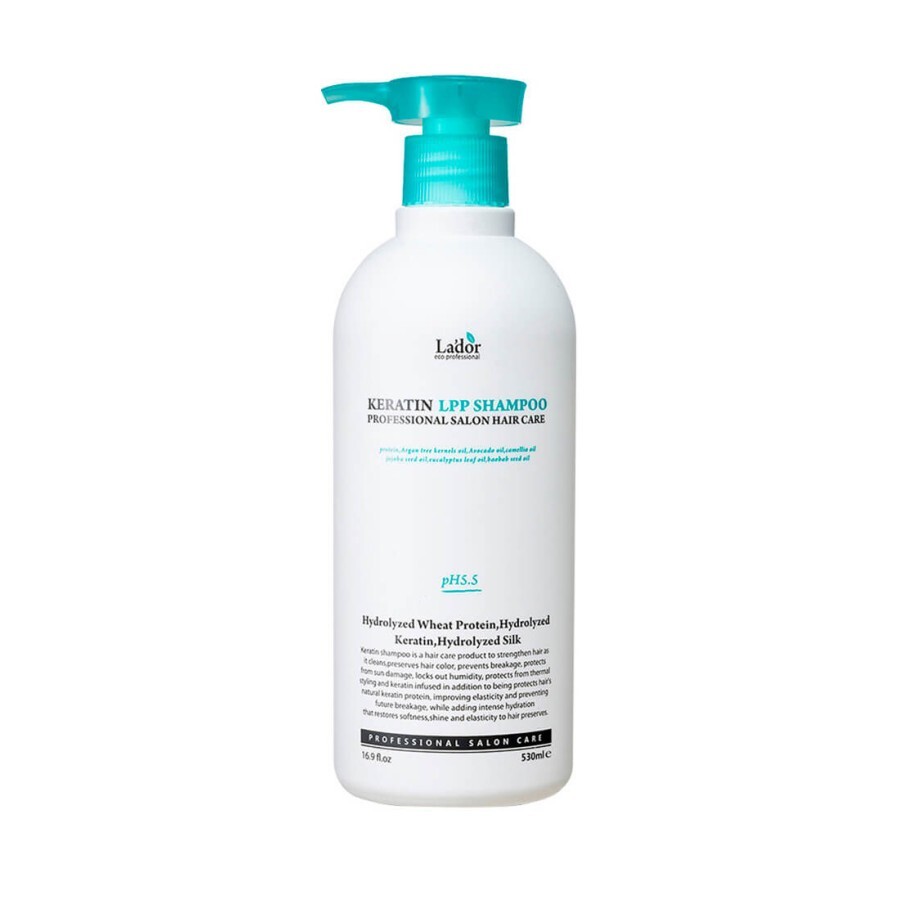 Кератиновий шампунь La'dor Keratin LPP Shampoo Безсульфатний 530 мл: ціни та характеристики