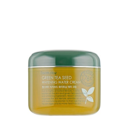 Крем для лица увлажняющий осветляющий Зеленый чай FarmStay Green Tea Seed Whitening Water Cream, 100 мл 