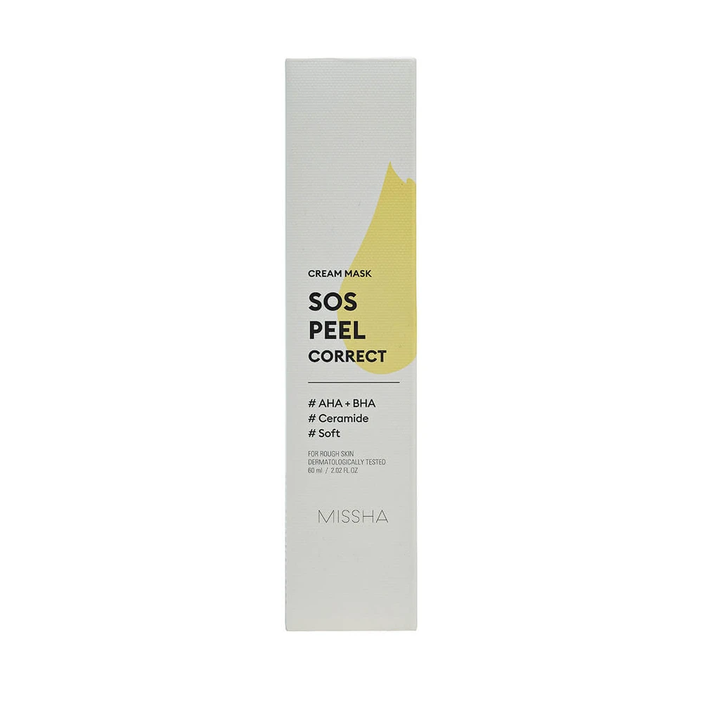 Кремова пілінг-маска для обличчя Missha SOS Peel Correct Cream Mask 60 мл: ціни та характеристики