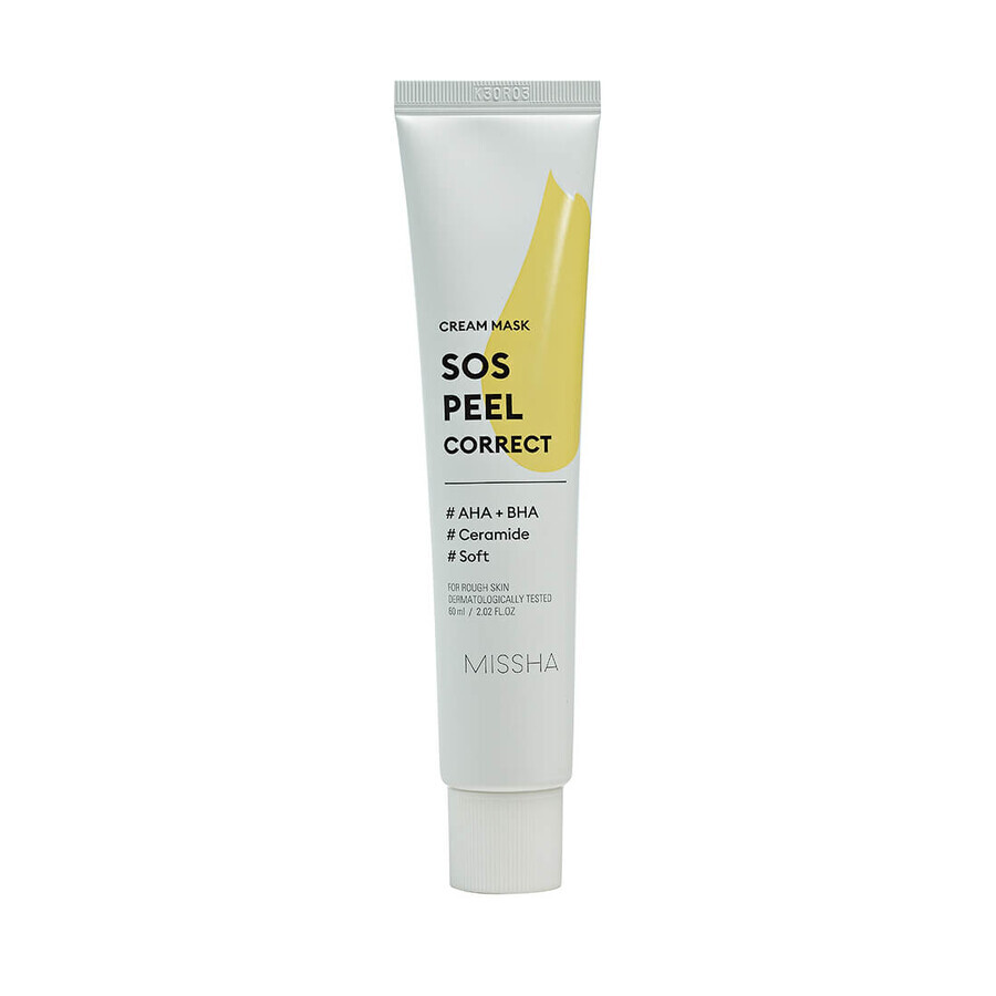 Кремова пілінг-маска для обличчя Missha SOS Peel Correct Cream Mask 60 мл: ціни та характеристики