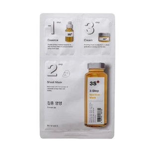 Маска для лица Missha 3-step Nutrition Mask 3х-шаговая питательная 1.5 г + 25 г + 1.5 г