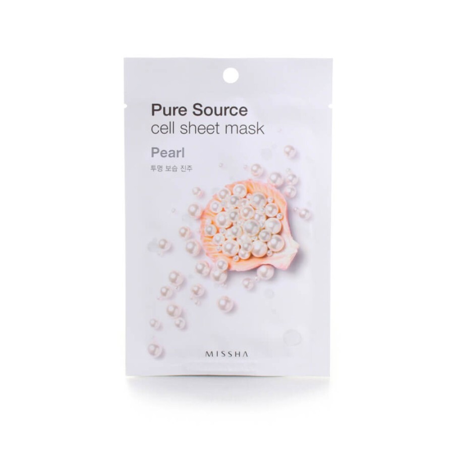 Маска для лица Missha Pure Source Cell Sheet Mask Pearl, 21 г: цены и характеристики