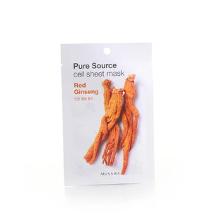 Маска для обличчя Missha Pure Source Cell Sheet Mask Red Ginseng, 21 г