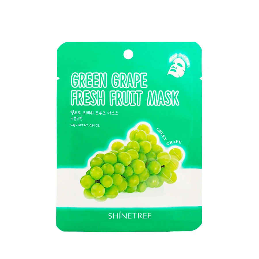 Маска для обличчя Shinetree Fresh Fruit з екстрактом зеленого винограду 23 г: ціни та характеристики