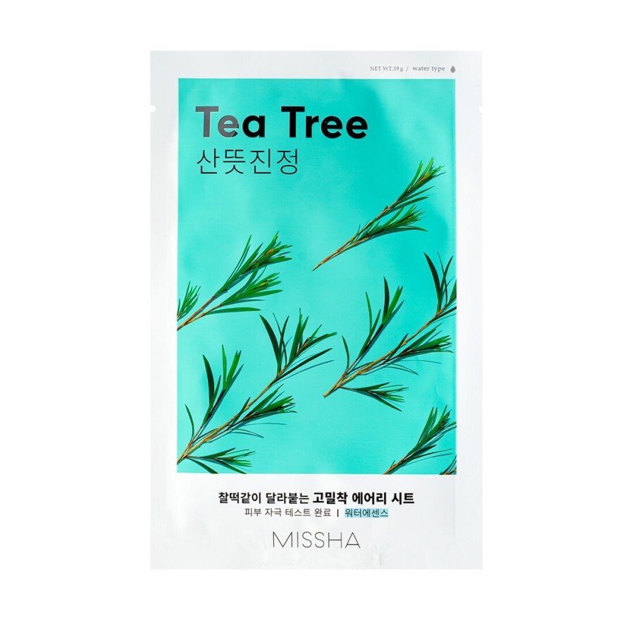 Маска для лица Missha Airy Fit Sheet с экстрактом чайного дерева 19 г: цены и характеристики