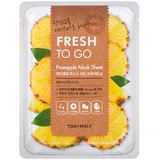 Маска для обличчя тканинна Tony Moly Fresh To Go освітлююча ананас 22 г