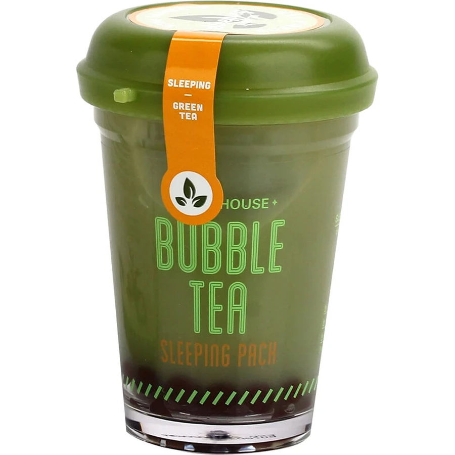 Маска нічна з екстрактом зеленого чаю Etude House Bubble Tea Sleeping Pack Green Tea, 100 мл: ціни та характеристики