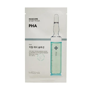 Маска-пилинг для лица Missha Mascure Peeling Solution Sheet Mask PHA, 27 мл