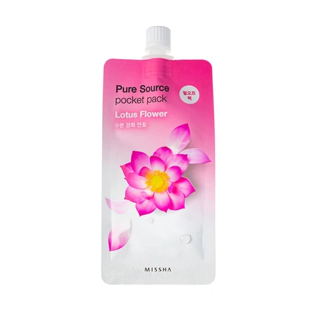 Маска-пленка Missha Pure Source Pocket Pack с экстрактом лотоса 10 мл: цены и характеристики