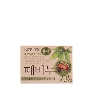 Мыло-скраб для тела Lion Rice Day Scrub Body Chestnut Soap, 100 г