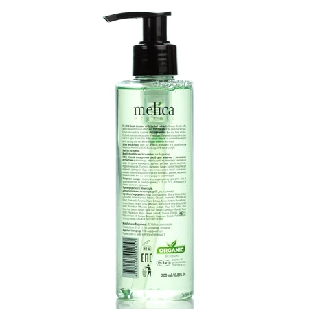 Нежное очищающее средство для лица Melica Organic с растительными экстрактами 200 мл: цены и характеристики