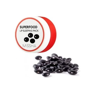 Нічна маска для губ Missha Super Food Black Bean, 7 г