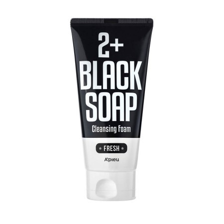 Освежающая пена для умывания Apieu 2+ Black Soap Fresh Cleansing Foam, 130 мл 