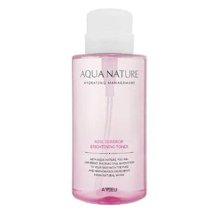 Освітлюючий тонер Apieu Aqua Nature Rose Dewdrop Brightening Toner, 500 мл