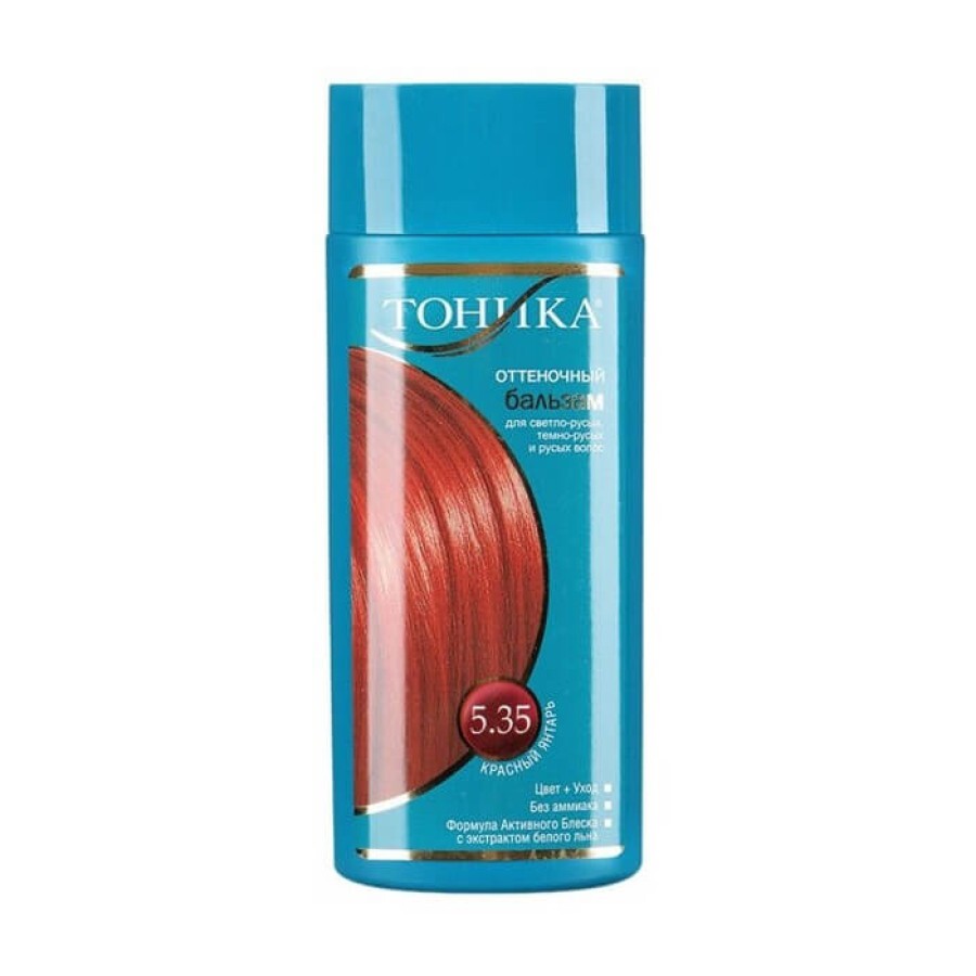 Відтіночний бальзам для волосся Тоніка 5.35 Червоний бурштин, 150 мл: ціни та характеристики