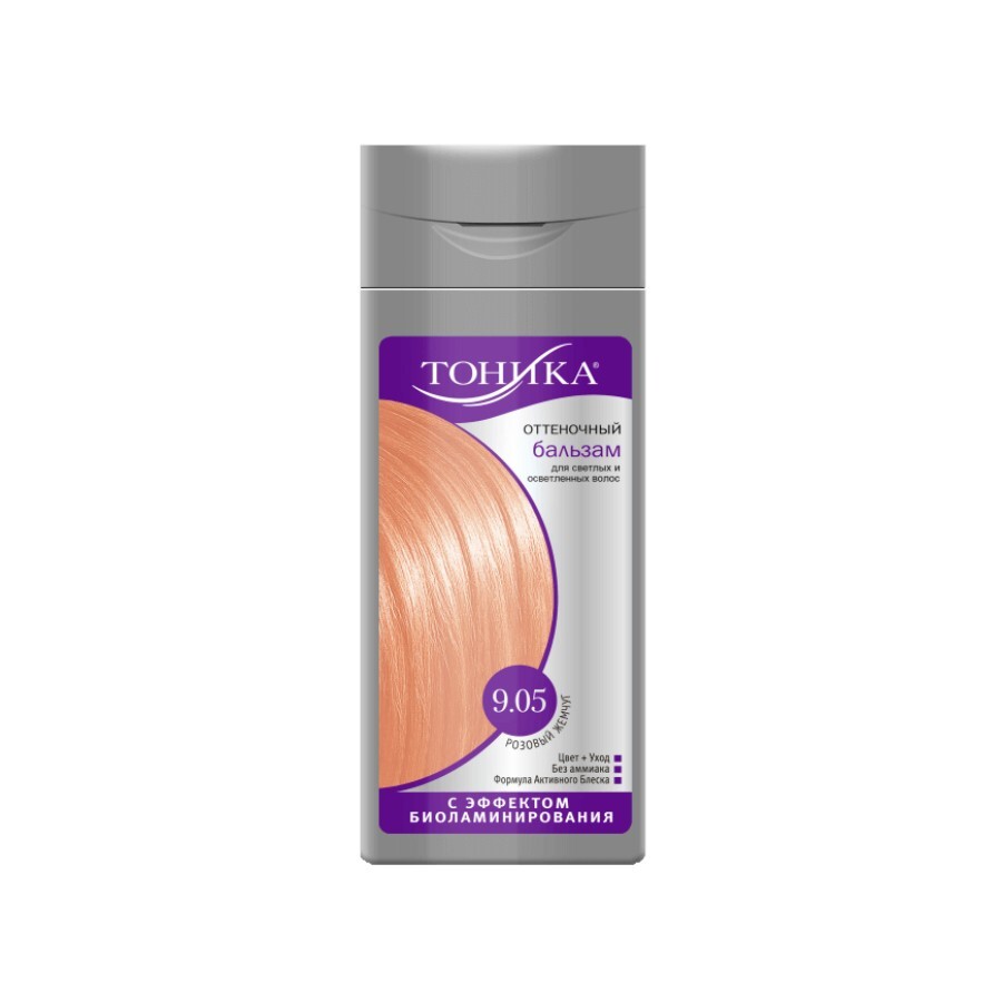 Оттеночный бальзам для волос Тоника 9.05 Жемчужно-розовый, 150 мл: цены и характеристики