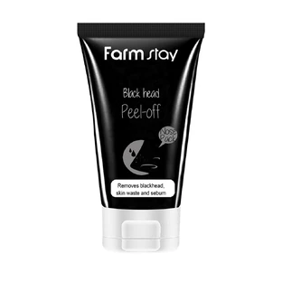 Отшелушивающая маска с углем для носа Farm Stay Charcoal Black Head Peel-off Nose Pack, 60 г