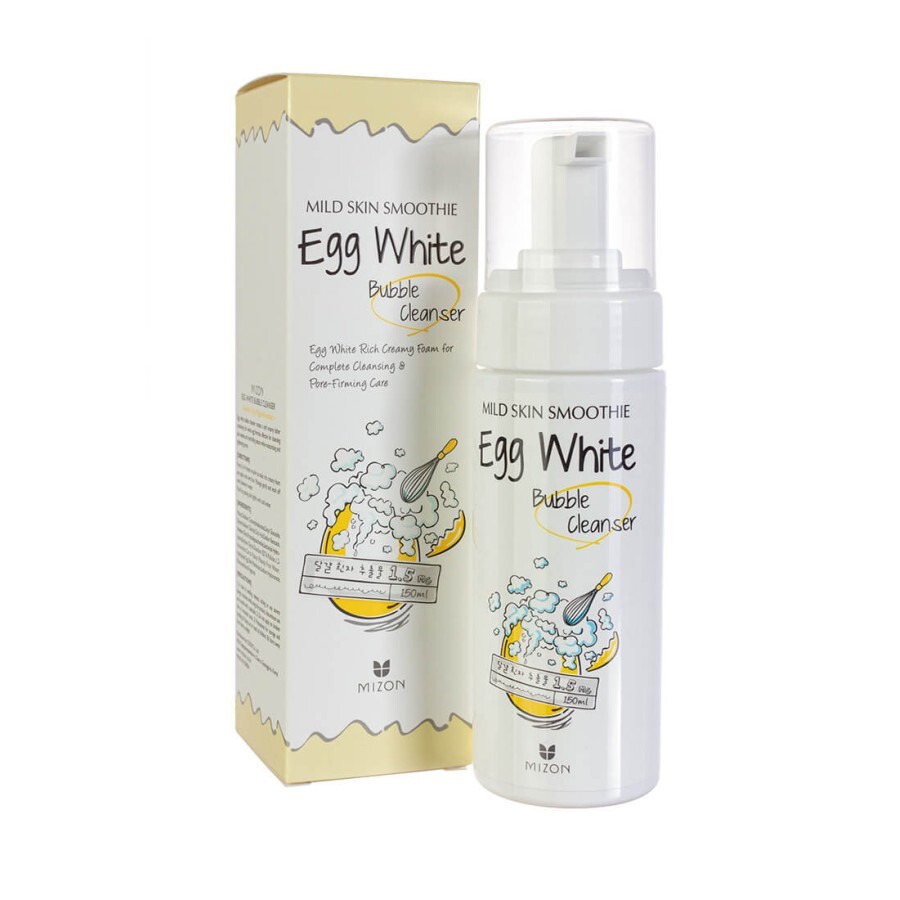 Очищаюча пінкадля обличчя Mizon Egg White Bubble Cleanser на основі яєчного білка150 мл: ціни та характеристики