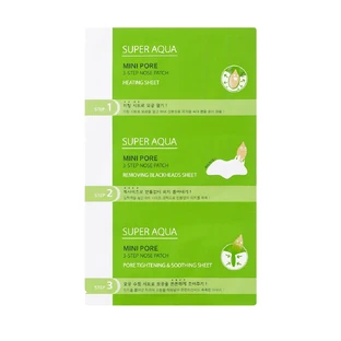 Очищающий патч для носа Missha Super Aqua Mini Pore 3-Step Nose Patch 3г 1 шт