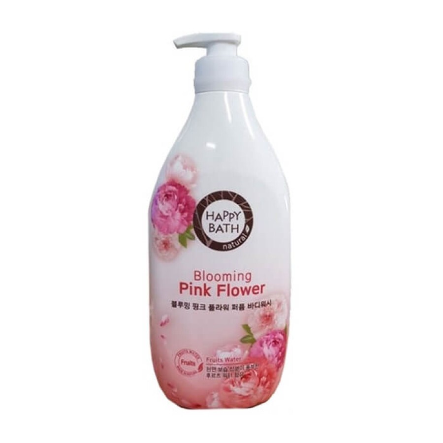 Парфумований гель для душу Happy Bath Pink Flower з ароматом квітів півонії, 1200 мл: ціни та характеристики
