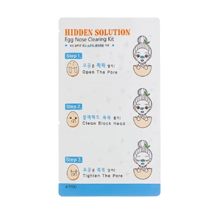 Патчі для очищення носа Apieu Hidden Solution Egg Nose Clearing Kit, 3 шт