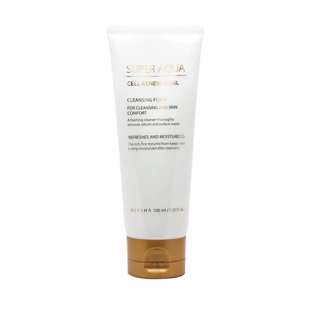 Пенка для умывания Missha Super Aqua Cell Renew Snail Cleansing Foam, 100 мл: цены и характеристики