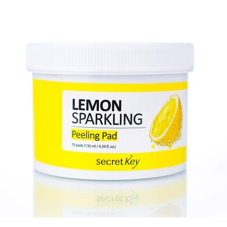 Пілінг-диски для обличчя з лимоном Secret Key Lemon Sparkling Peeling Pad, 130 мл