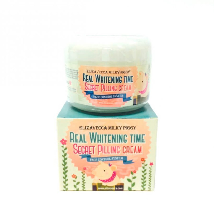 Пілінг-крем для обличчя від пігментних плям Elizavecca Milky Piggy Real Whitening Time Secret Pilling Cream, 100 мл: ціни та характеристики