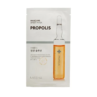 Поживна маска для обличчя Missha Mascure Nutrition Solution Sheet Mask Propolis, 27 мл