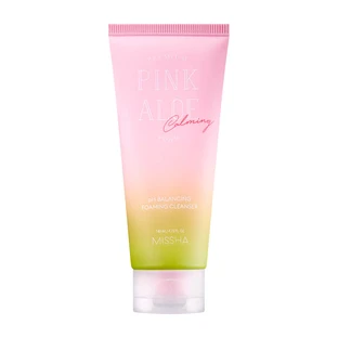 Слабокислотная пенка для умывания Missha Premium Pink Aloe Ph Balancing, 140 мл