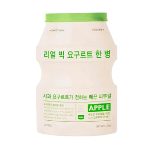 Пом'якшувальна тканинна маска Apieu Real Big Yogurt One-Bottle Smoothing Face Mask Apple, 21 г